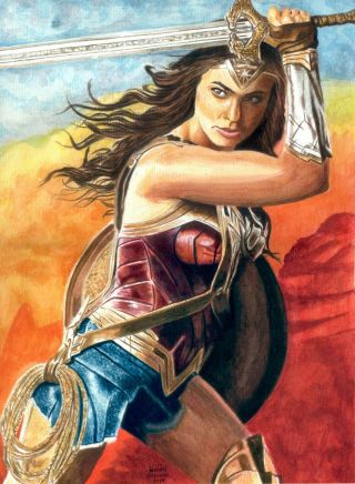 Wonder Woman By Wendel Azevedo - Art Pinup Drawing