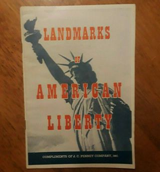 1950 Landmarks Of American Liberty Giveaway Comic Book - Scarce