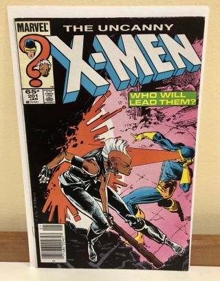 Newsstand Variant Uncanny X - Men 201 1st App Cable Baby Unread 1986
