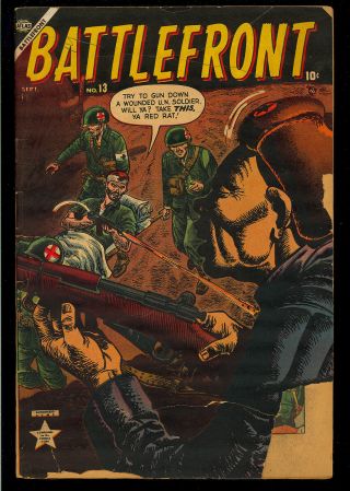 Battlefront 13,  32,  44,  45 Atlas War Group (4 Comics) 1953 Fr To Gd,
