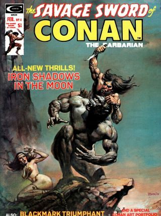 The Savage Sword Of Conan 4 (1974 Marvel Series) Very Fine Or Better