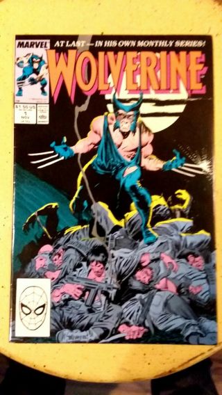 Wolverine 1 (nov 1988,  Marvel) 1st Wolverine As Patch Key