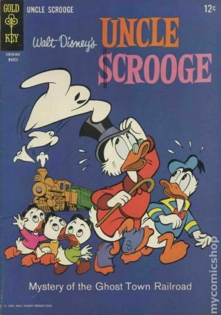 Uncle Scrooge (dell/gold Key/gladstone/gemstone) 56 1965 Vg 4.  0 Stock Image
