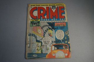 May 1948 Crime Does Not Pay No.  63 Comic Book - Gleason Publications