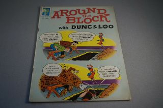 January - March 1962 Around The Block With Dunc & Loo No.  2 Comic Book - Dell