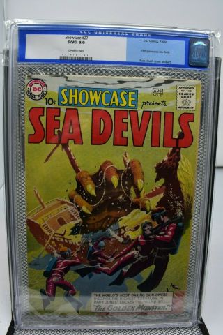 Showcase Presents 27 Cgc 3.  0 Dc Comics 1960 1st Appearance Of The Sea Devils