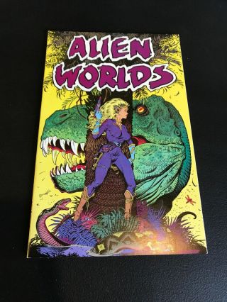 Alien Worlds Tpb (1988) Nm,  Eclipse Comics T - Rex On Cover