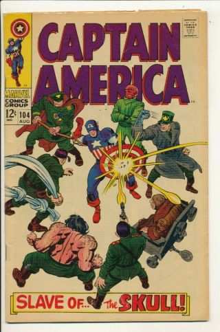 Captain America 104 Aug 1968 Marvel Red Skull