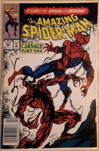 The Spider - Man 361 Newsstand Variant 1st Print