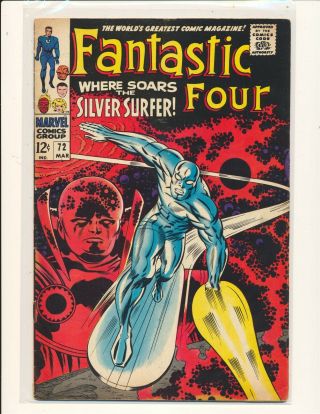Fantastic Four 72 G/vg Cond.  Subscription Crease