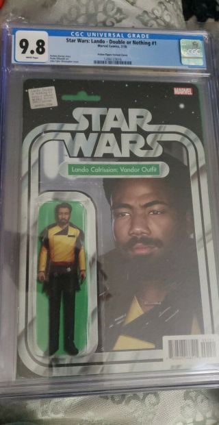 Star Wars:lando - Double Or Nothing 1 Cgc 9.  8 Action Figure Variant