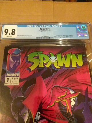 Spawn 1 CGC 9.  8 NM/MT 1st Appearance of Spawn WHITE PAGES 2