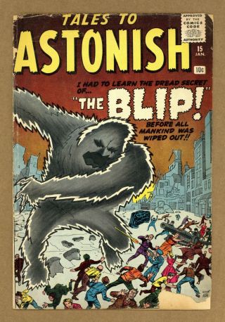Tales To Astonish (1st Series) 15 1961 Gd 2.  0