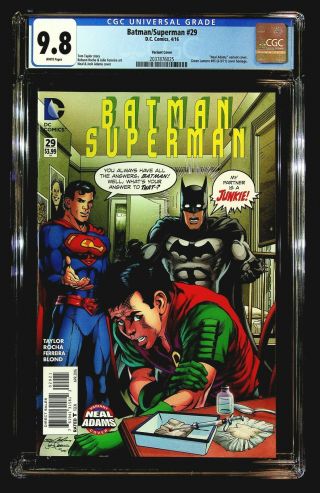 Batman/superman 29 Cgc 9.  8 Neal Adams Variant Homage To Green Lantern 85 1971