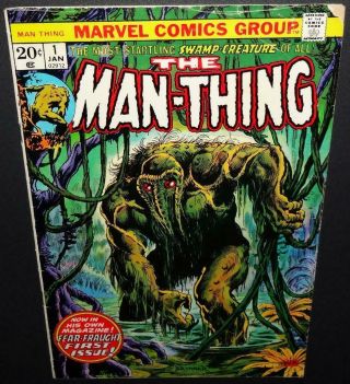 Man - Thing 1 1974 4.  0 Vg 2nd Appearance Howard The Duck; 1st Issue Hot Book