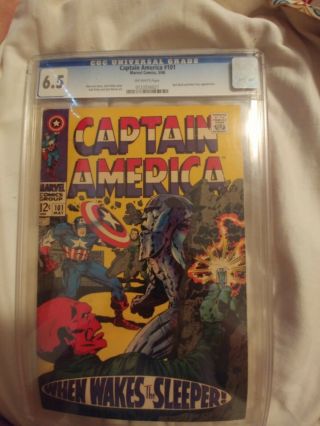Captain America Comic 101 Cgc 6.  5