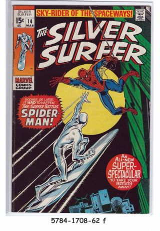 The Silver Surfer 14 (mar 1970,  Marvel) F