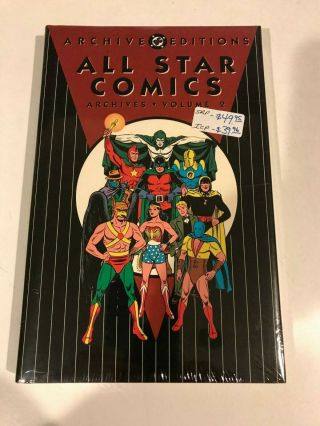 All Star Comics Archives Vol.  2 Hc 1993 First Wonder Woman Book
