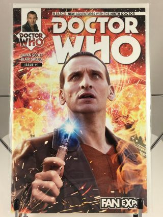 Doctor Who 1 Fan Expo Comic Con Variant Cover Book 9th Ninth Titan Le Bbc