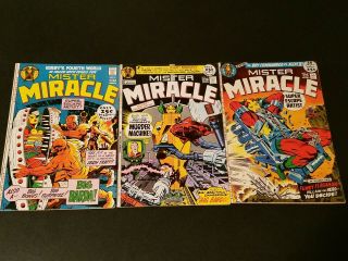 Mister Miracle 4,  5,  & 6 Set 1st Big Barda Keys 1971 Dc Vg/fn