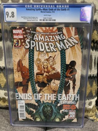 Spider - Man: Ends Of The Earth 1 Cgc 9.  8