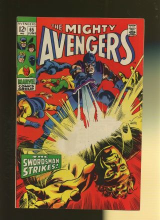 Avengers 65 Vf 7.  5 1 Book Mightier Than The Sword By Roy Thomas & Gene Colan