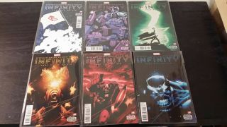 2013 Marvel Comics Complete Set Of Infinity 1 - 6 Thanos Vf,  Or Better