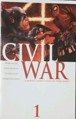Civil War 1 - 7 (marvel) (spider - Man) (avengers) Vf/nm