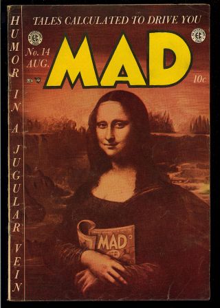 Mad 14 Owner Golden Age Ec Comic 1954 Fn -