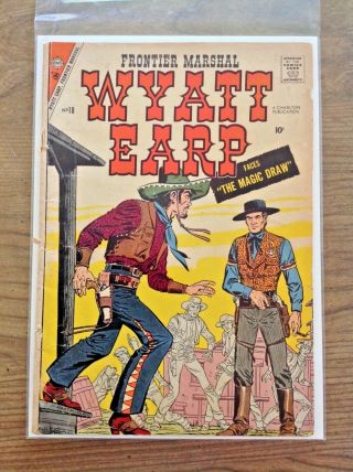 Wyatt Earp Frontier Marshal 18 1957 Charlton Comics - Low Grade