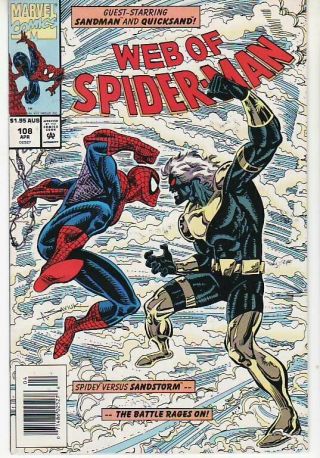 Web Of Spider - Man 108 Vg/fn Australian Price Variant