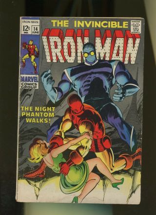 Iron Man 14 Gd 2.  0 1 Book Marvel Comics Vol.  1 1st Night Phantom 1969