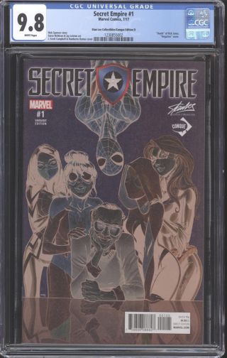 Secret Empire 1 Stan Lee Collectibles/conque Edition D Cgc 9.  8