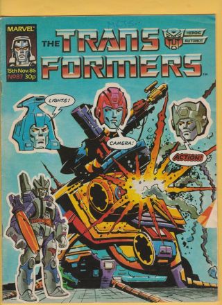 Marvel Uk The Transformers 87 (1986) British Weekly Comic
