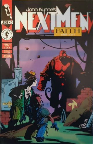 Next Men 21 - Hellboy First Appearance - - White Pages N/m Mignola