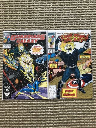 Guardians Of The Galaxy 13 14 1991 Vf/nm Cosmic Ghost Rider? First Print Marvel