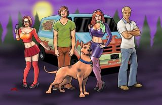 Velma Scooby Doo Mystery Comic Art Sexy Horror 11x17 Cartoon Print Dan Demille