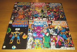 " The Infinity Gauntlet " Comic Books Issues 1 - 6 Nm Avengers Endgame Thanos Marvel