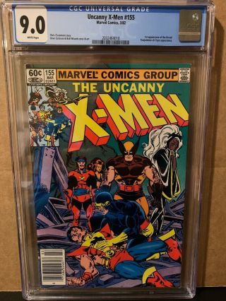 Uncanny X - Men 155 Cgc 9.  0 1st Appearance Of The Brood Marvel Comics 1982