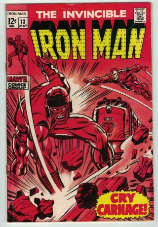 Iron Man 13 Comic Book (1969) (marvel Comics) (vg, ) (4.  5) Cgc It