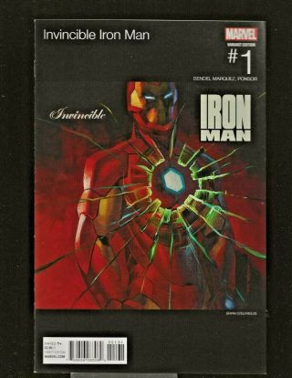 Invincible Iron Man 1 2016 Hip Hop Variant Nm Marvel Comics (c549)