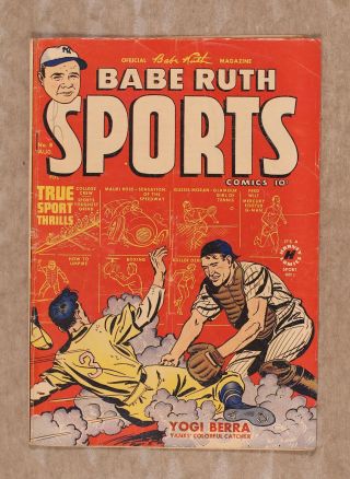 Babe Ruth Sports Comics 8 1950 Gd,  2.  5