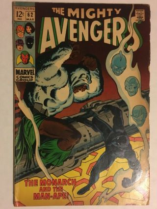 Avengers 62 First Appearance of The Man - Ape,  Silver Age, 3