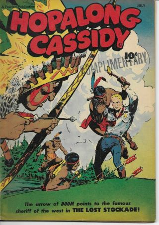 Hopalong Cassidy 9 1947 Fawcett Golden Age Western Comic Book Fine