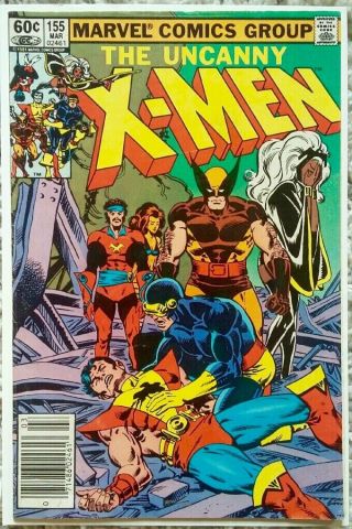 The Uncanny X - Men 155 (1982) 1st App Of The Brood Starjammers Stan Lee