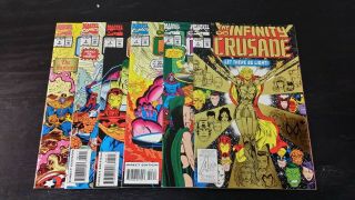 1993 Marvel Comics Complete Set Of Infinity Crusade 1 - 6 Bag & Board