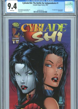 Cyblade / Shi The Battle For Independents 1 Cgc 9.  4 1st Witchblade Crusade 1995