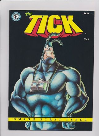 The Tick 1 Issue Signed By Ben Edlund 1988 England Comic Book
