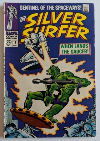 The Silver Surfer 2 Marvel Comic 1968 Stan Lee 1st.  App Brotherhood Badoon