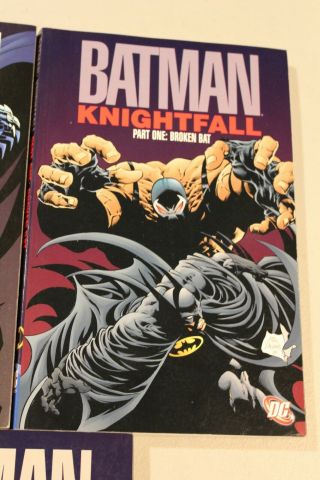 Complete Set Batman Knightfall Vol 1 2 3 Part Bane Breaking of the Bat TPB GN NM 2